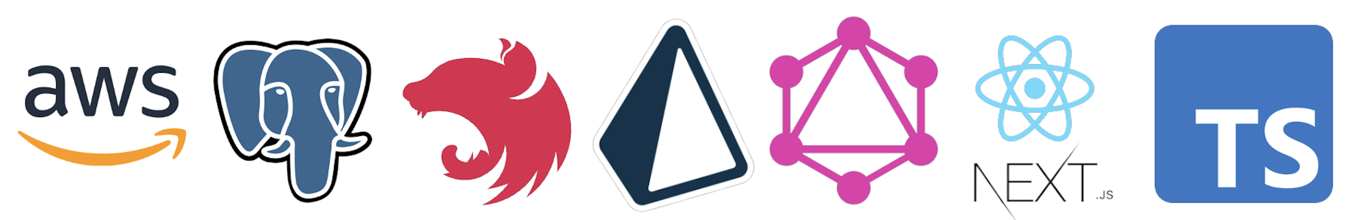 Logos of the tech stack