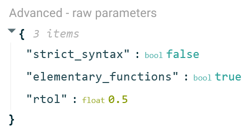 Image showing the final result of setting a parameter.